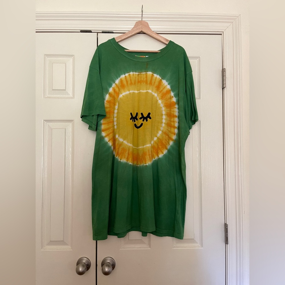 Big Bud Press sun baby green tie dye cotton tee 6XL